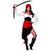Costume Pirata Nero Rosso E Bianco Da Donna - Taglia: L - Foto miniatura 1