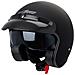 Casco Moto Jet Cafe Racer Omologato Ece 22-05 Parasole Scooter Nero Opaco Xl - Foto miniatura 3