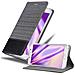 Custodia Compatibile Con Samsung Galaxy Note 5 In Grigio Nero - Coperchio Protettiva Con Chiusura Magnetica, Funzione Stand E Tasca Per Le Carte - Foto miniatura 4