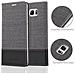 Custodia Compatibile Con Samsung Galaxy Note 5 In Grigio Nero - Coperchio Protettiva Con Chiusura Magnetica, Funzione Stand E Tasca Per Le Carte - Foto miniatura 5
