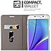 Custodia Compatibile Con Samsung Galaxy Note 5 In Grigio Nero - Coperchio Protettiva Con Chiusura Magnetica, Funzione Stand E Tasca Per Le Carte - Foto miniatura 6
