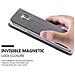 Custodia Compatibile Con Samsung Galaxy Note 5 In Grigio Nero - Coperchio Protettiva Con Chiusura Magnetica, Funzione Stand E Tasca Per Le Carte - Foto miniatura 9