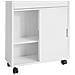 Carrello Salvaspazio Portarotolo Portascopino Con Ruote Bianco Bzr31-w - Foto miniatura 4