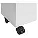 Carrello Salvaspazio Portarotolo Portascopino Con Ruote Bianco Bzr31-w - Foto miniatura 5