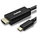 Usb Tipo C (thunderbolt 3) A Hdmi 4k Uhd 1.8m Cavo Usb 3.1 (usb-c) Adattatore Hdmi Maschio A Maschio Placcati In Oro Cord - Foto miniatura 1
