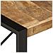 Tavolino Da Salotto 140x70x40 Cm In Legno Di Mango Grezzo - Foto miniatura 5