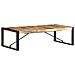 Tavolino Da Salotto 140x70x40 Cm In Legno Di Mango Grezzo - Foto miniatura 8