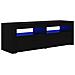 Mobile Porta TV con Luci LED Nero 120x35x40 cm - Foto miniatura 1
