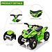 Quad Per Bambini Elettrico Con Batteria Ricaricabile 6v - Verde - Foto miniatura 5