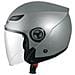 Jet Moto Casco Scooter Visiera Lunga Parasole Ece2205 Certificato Fluo S - Foto miniatura 3