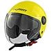 Jet Moto Casco Scooter Visiera Lunga Parasole Ece2205 Certificato Fluo S - Foto miniatura 6