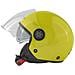 Jet Moto Casco Scooter Visiera Lunga Parasole Ece2205 Certificato Fluo S - Foto miniatura 7