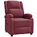 Poltrona Reclinabile Rosso Vino In Tessuto - Foto miniatura 2