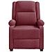Poltrona Reclinabile Rosso Vino In Tessuto - Foto miniatura 3