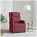 Poltrona Reclinabile Rosso Vino In Tessuto - Foto miniatura 1