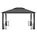Gazebo Con Teli Laterali E Doppio Tetto 3x4 M Antracite - Foto miniatura 4