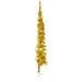 Albero Natale Artificiale Sottile A Metà Con Supporto Oro 210cm - Foto miniatura 4