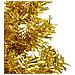 Albero Natale Artificiale Sottile A Metà Con Supporto Oro 210cm - Foto miniatura 8