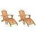 Sedie Giardino Adirondack Poggiapiedi 2pz Legno Massello Acacia - Foto miniatura 2