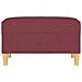 Poggiapiedi Rosso Vino 70x55x41 Cm In Tessuto - Foto miniatura 2