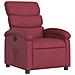Poltrona Reclinabile In Tessuto Rosso Vino - Foto miniatura 2