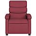 Poltrona Reclinabile In Tessuto Rosso Vino - Foto miniatura 3