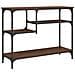 Tavolino Consolle Con Ripiani Rovere Marrone 100x35x75 Cm - Foto miniatura 2