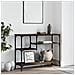 Tavolino Consolle Con Ripiani Rovere Marrone 100x35x75 Cm - Foto miniatura 3