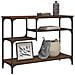 Tavolino Consolle Con Ripiani Rovere Marrone 100x35x75 Cm - Foto miniatura 1