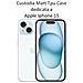 Custodia Tpu Silicone Cover Case Per Apple Iphone 15 Black - Foto miniatura 2