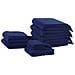 Set Di 9 Asciugamani Cotone Blu Marino Atiu - Foto miniatura 5