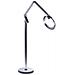 Lampada Da Terra A Led Carina Con Dimmer Metallo Argento - Foto miniatura 5