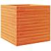 Fioriera Giardino Marrone Cera 50x50x46 Cm Legno Massello Pino - Foto miniatura 2