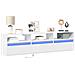 Mobile Tv A Parete Con Led Bianco 180x31x45 Cm - Foto miniatura 1