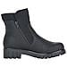 Black Casual Closed Ladies Mid Height Boots Stivaletti Pelle Sintetica Scarpe Donna Nero Eu 40, X2681-00 - Foto miniatura 3