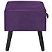 Lusso Casadino -  Comodino Viola Scuro 40x35x40 Cm In Velluto - Foto miniatura 5