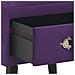Lusso Casadino -  Comodino Viola Scuro 40x35x40 Cm In Velluto - Foto miniatura 6