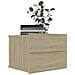 Lusso Casadino -  Comodino Rovere Sonoma 40x30x30 Cm In Legno Multistrato - Foto miniatura 3