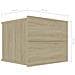 Lusso Casadino -  Comodino Rovere Sonoma 40x30x30 Cm In Legno Multistrato - Foto miniatura 7