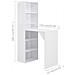 Lusso Casadino -  Tavolo Da Bar Con Mobiletto Bianco 115x59x200 Cm - Foto miniatura 6