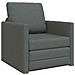 Sofa Bed Flooor 2-in-1 Grigio Scuro 74x77x81 cm Tessuto - Foto miniatura 1