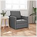 Sofa Bed Flooor 2-in-1 Grigio Scuro 74x77x81 cm Tessuto - Foto miniatura 2