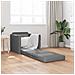 Sofa Bed Flooor 2-in-1 Grigio Scuro 74x77x81 cm Tessuto - Foto miniatura 3
