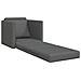 Sofa Bed Flooor 2-in-1 Grigio Scuro 74x77x81 cm Tessuto - Foto miniatura 4