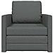 Sofa Bed Flooor 2-in-1 Grigio Scuro 74x77x81 cm Tessuto - Foto miniatura 5