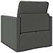 Sofa Bed Flooor 2-in-1 Grigio Scuro 74x77x81 cm Tessuto - Foto miniatura 7