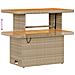 Set Divano da Giardino  da 13 Pezzi con Cuscini Beige Polyrattan Acacia, Divano da Giardino a Due Posti  con Cuscini Beige Polyrattan, Set da Pranzo da Giardino  da 3 Pezzi con Cuscini Beige Polyrattan Acacia - Foto miniatura 8