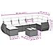 Set Divano da Giardino 8 pz con Cuscini Beige in Polyrattan - Foto miniatura 3