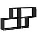 Mensola a muro Rovere Nero 100x20x53 cm Legno Ingegnerizzato - Foto miniatura 7