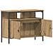 Mobiletto da bagno con specchio Rovere Artigianale 60x16x60 cm Legno Ingegnerizzato - Foto miniatura 5